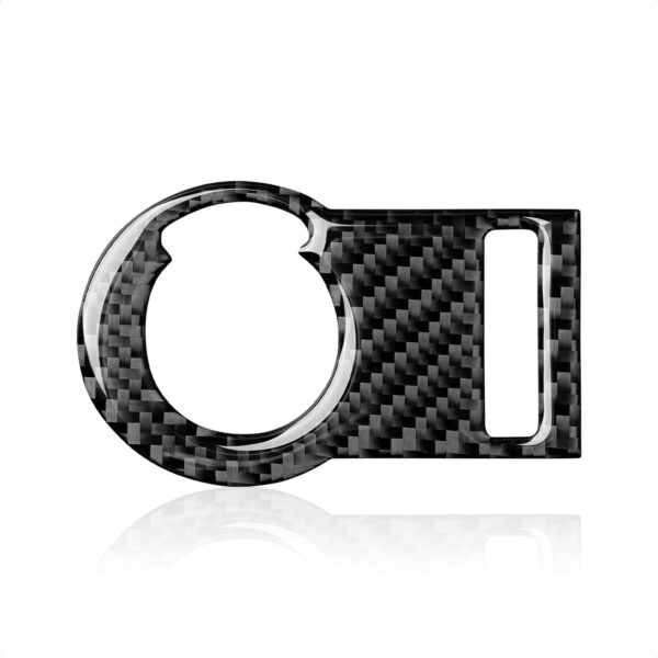 Second image of 2010 - 15 Camaro Real Carbon Fiber Headlight Switch Trim Overlay | Black / Red Carbon