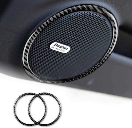 Camaro Carbon Fiber Door Speaker Trim Rings