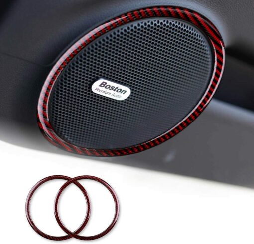 Camaro Carbon Fiber Door Speaker Trim Rings