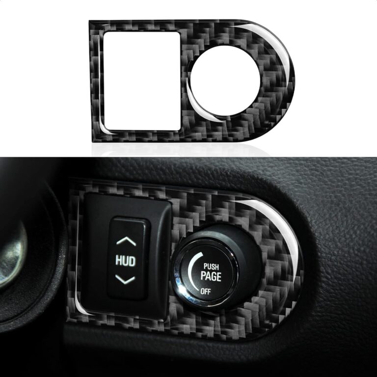 2010 - 15 Camaro Real Carbon Fiber HUD Switch Trim | Black / Red Carbon
