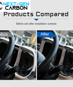 2010-2015 Camaro Carbon Fiber Speedometer Trim Cover Kit