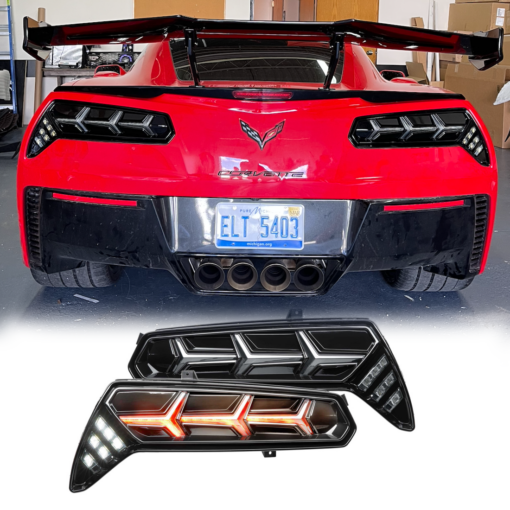 2014-19 Corvette C7 XB Smoked LED Tail Lights | Morimoto