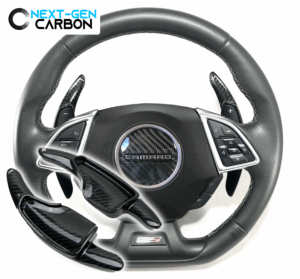 2014 - 19 C7 Corvette Carbon Fiber Paddle Shifter Cover Extensions | Next-Gen Carbon