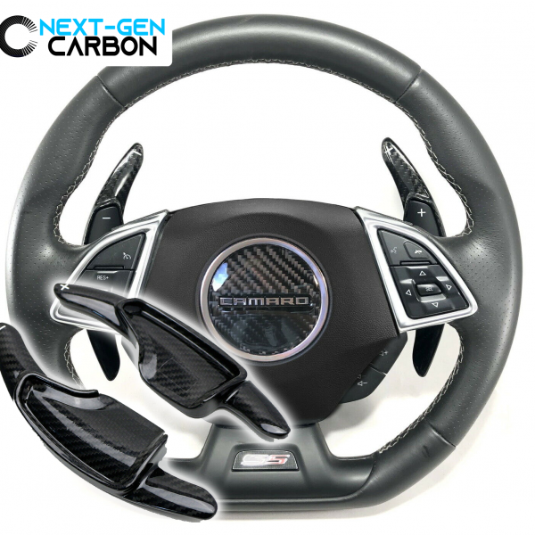 2014 - 19 C7 Corvette Carbon Fiber Paddle Shifter Cover Extensions | Next-Gen Carbon