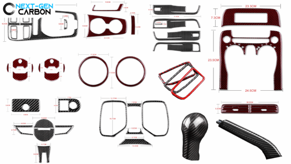 2010 - 15 Camaro Carbon Fiber Interior Trim Kit | Next-Gen Carbon