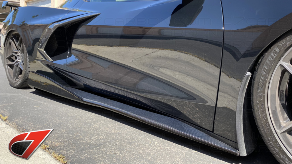 C8 Corvette Stingray 5VM Style Side Skirts | C7Carbon - Next-Gen Speed