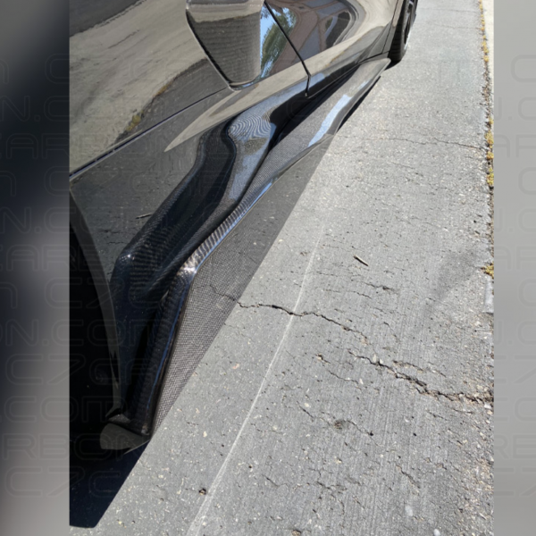 Second image of C8 Corvette Stingray 5VM Style Side Skirts | C7Carbon