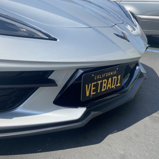 Second image of C8 Corvette Stingray / Z06 / E-Ray Front License Plate Holder