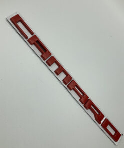2010 - 24 Camaro Black/Red Camaro Emblem Badge