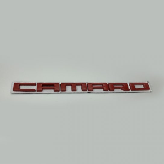 Second image of 2010 - 24 Camaro Fender Badge Camaro Logo | Black / Red