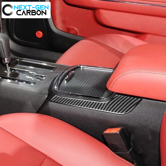 Second image of 2011 - 24 Dodge Charger Carbon Fiber Side Console Inserts | Next-Gen Carbon