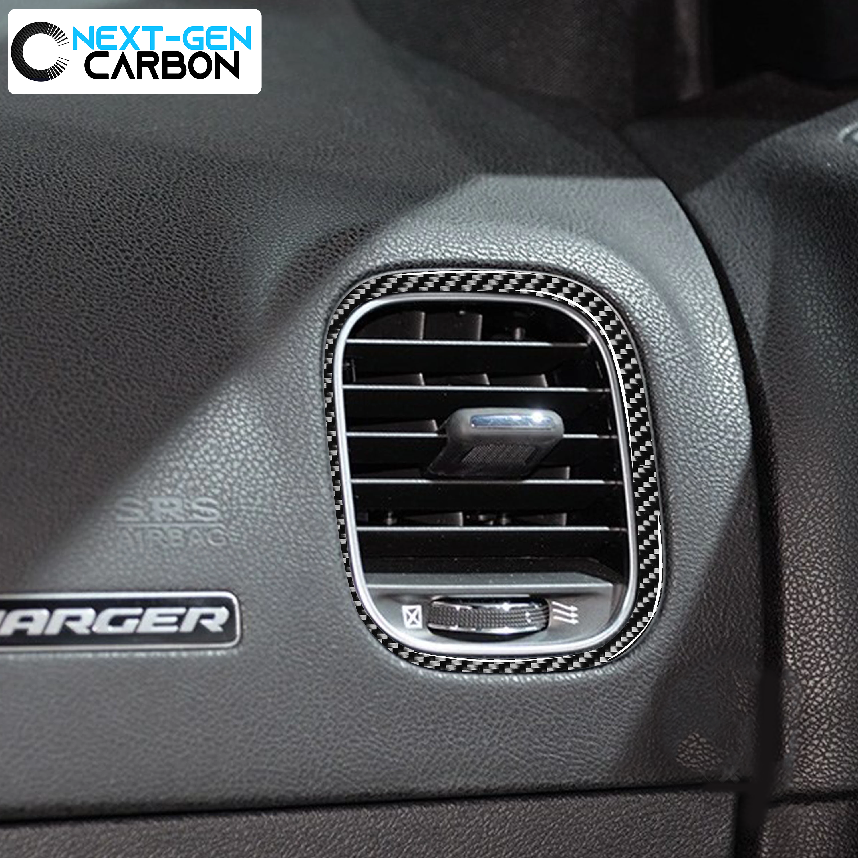 Carbon Fiber Passenger Air Vent Insert | 2011-2023 Dodge Charger