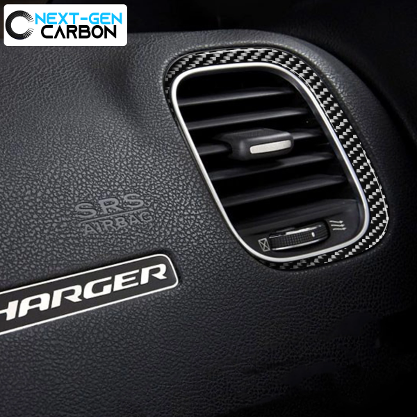 2011 - 24 Dodge Charger Carbon Fiber Passenger Air Vent Insert | Next-Gen Carbon