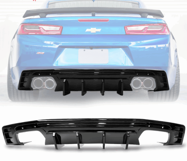 2016 - 24 Camaro Gloss/Matte/Carbon 3PC Diffuser | Single Tip/Quad Tip