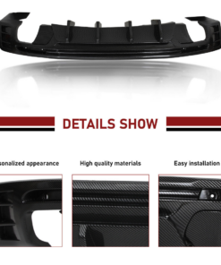 2016-24 Camaro Carbon Fiber Style 3PC Quad Tip Diffuser
