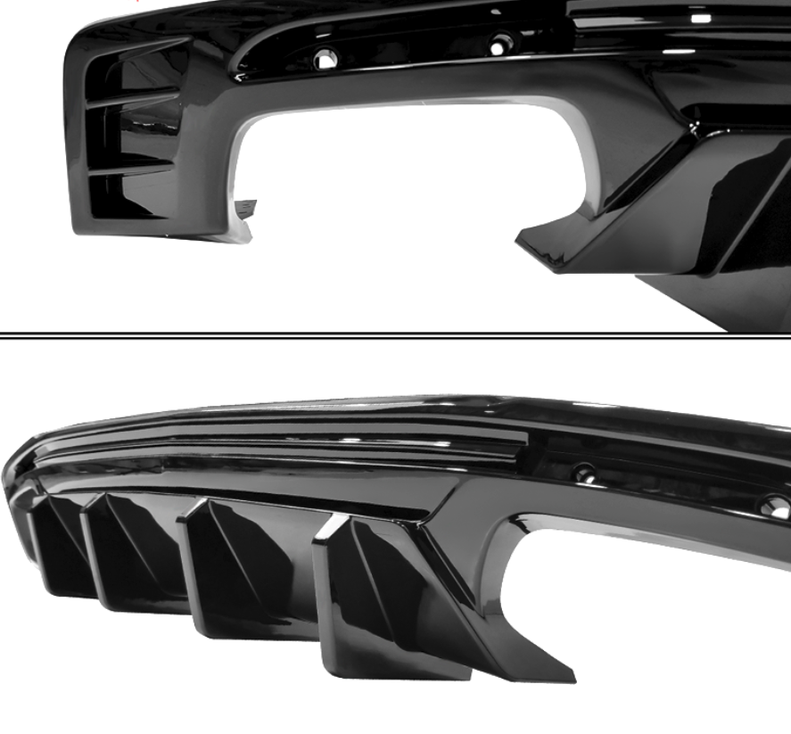 Second image of 2016 - 24 Camaro Carbon Fiber Style 3PC Quad Tip Diffuser | LT/RS/SS/LT1