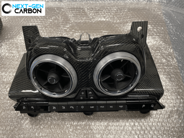 2016 - 24 Camaro Carbon Fiber Temperature Control Console Panel | Next-Gen Carbon