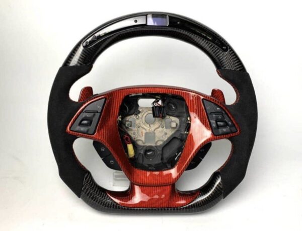 2014-19 C7 Corvette Custom Carbon Fiber LED Steering Wheel (Complete) | Next-Gen Carbon