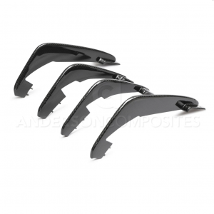 C8 Corvette Stingray Carbon Fiber Rear Diffuser Fins | Anderson Composites