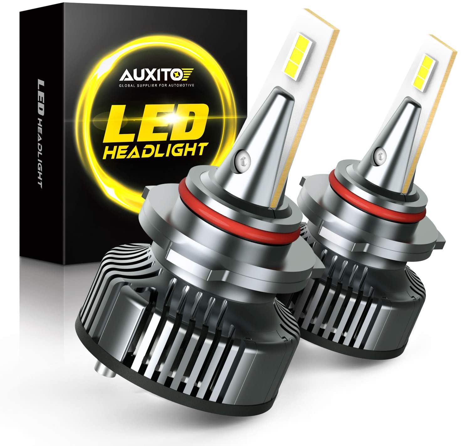 AUXITO 9005 LED 16,000LM 6500K White Car Headlight Bulbs - Next-Gen Speed