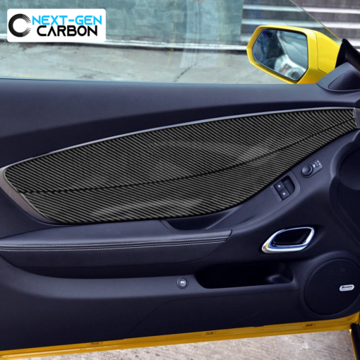 Camaro Carbon Fiber Door Panel Overlays