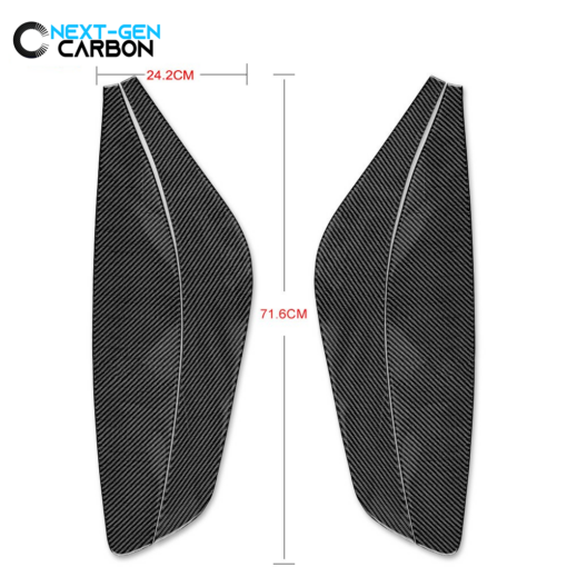 Camaro Carbon Fiber Door Panel Overlays