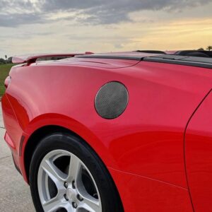 2016 - 24 Camaro Carbon Fiber Fuel Door Cover | Next-Gen Carbon
