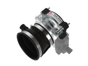 C8 Corvette Silver Bullet Throttle Body Spacer Kit Black | aFe Power