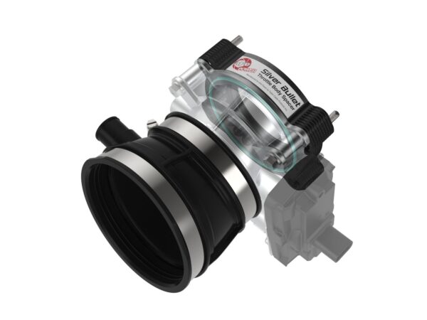 C8 Corvette Silver Bullet Throttle Body Spacer Kit Black | aFe Power