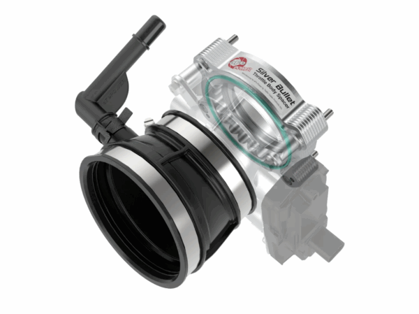 C8 Corvette Silver Bullet Throttle Body Spacer Kit Silver | aFe Power