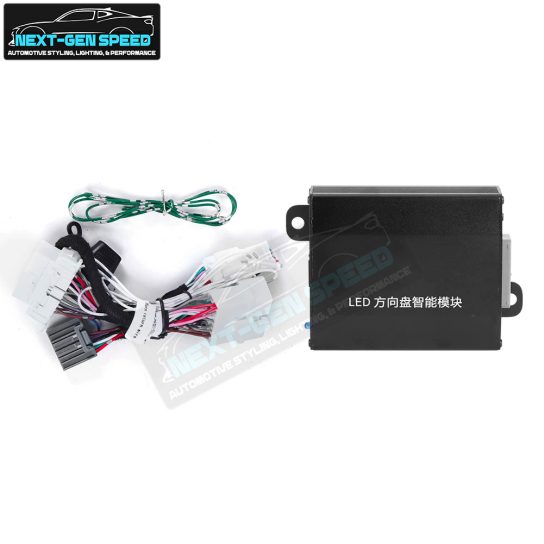 Second image of 2015 - 23 Dodge Charger / Challenger / Durango / Track Hawk SRT LED Carbon Fiber Red Leather Steering Wheel | Next-Gen Carbon