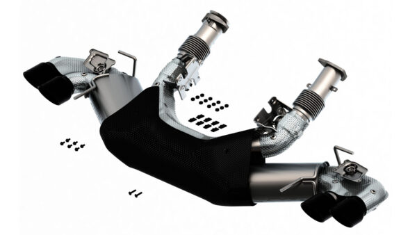 C8 Corvette S-Type Cat-Back Exhaust Black Chrome Tips | Borla Exhaust