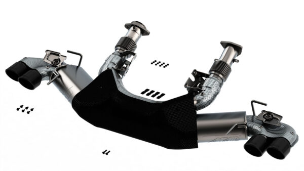C8 Corvette ATAK Cat-Back Exhaust Black Chrome Tips | Borla Exhaust