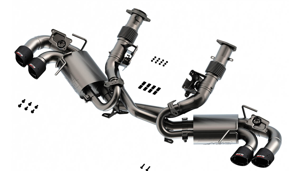 Second image of C8 Corvette ATAK Cat-Back Exhaust Carbon Fiber Tips | Borla Exhaust