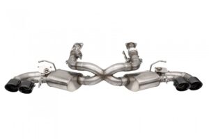 C8 Corvette 3.0in Cat-Back 4.5in Black PVD Pro-Series Tips | CORSA Performance