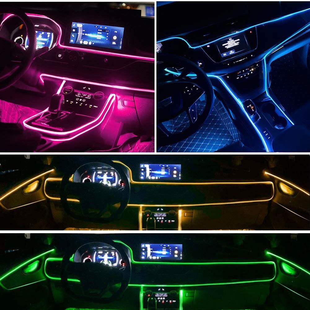 Multicolor RGB Car Interior Tube Lighting Kit - Speed