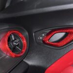 2016 - 24 Camaro Carbon Fiber Interior Air Vent Bezel Ring Covers (Black / Red / Blue)