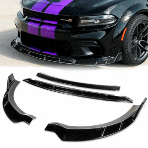 2015 - 23 Charger SRT Track Package v2 Splitter Lip - Gloss Black 4PC