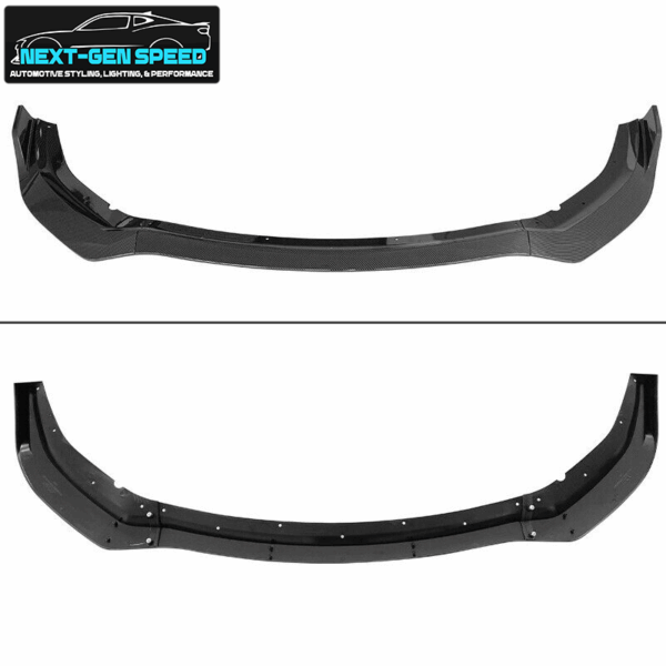 Second image of 2020 - 23 Charger Widebody Carbon Fiber Front Bumper Lip 3PC