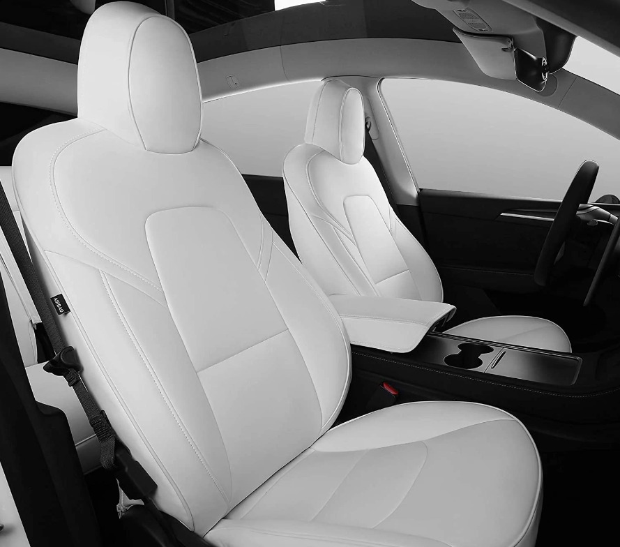 White Seat Covers, White Leather Seats, Custom