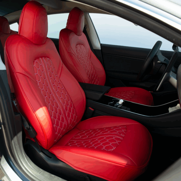 Second image of 2019 - 23 Tesla Model Y Premium Custom Leather Seat Covers