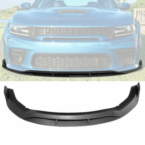 2020 - 23 Charger Widebody Matte Black Front Bumper Lip 4PC