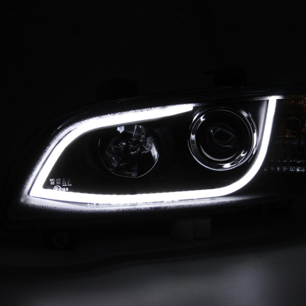 Second image of 2008 - 09 Pontiac G8 LED Bar Projector Headlights (Matte Black Housing/Clear Lens)