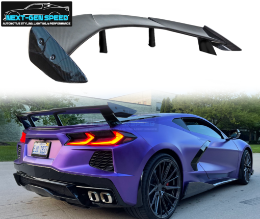 C8 Corvette Carbon Fiber High Wing Spoiler