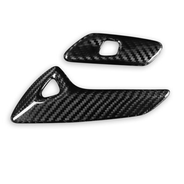 Second image of 2014 - 19 C7 Corvette Carbon Fiber Interior Door Handle Cover | Next-Gen Carbon