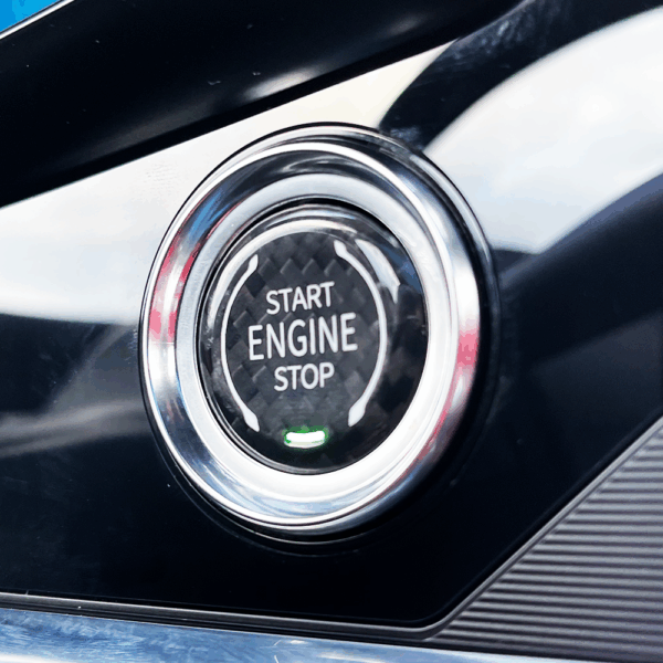 Second image of C8 Corvette Carbon Fiber Push to Start Button Cover | Next-Gen Carbon