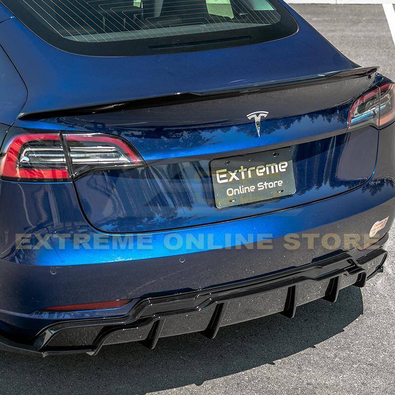 2017-2024 Tesla Model 3 Gloss Black Rear Trunk Spoiler - Next-Gen