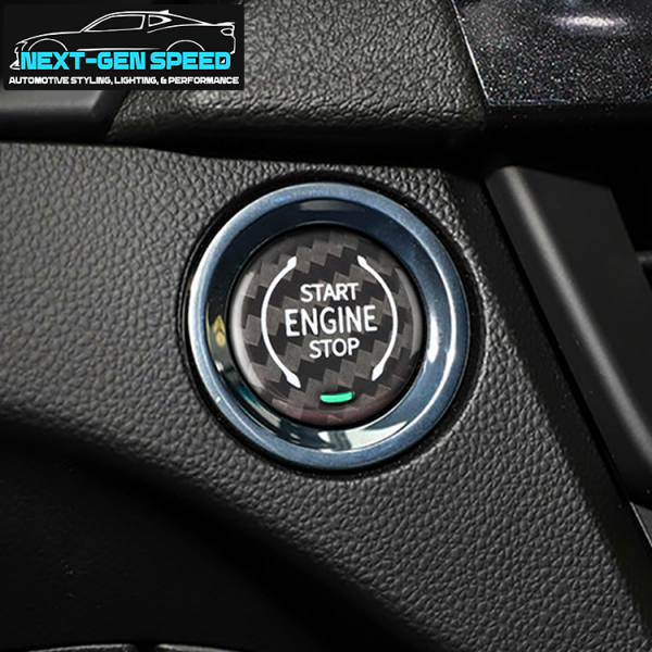 C8 Corvette Carbon Fiber Push to Start Button Cover | Next-Gen Carbon