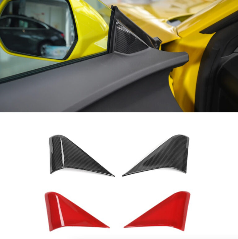 2016 - 24 Camaro Interior A Pillar Door Trim Covers - Colored/Carbon Fiber