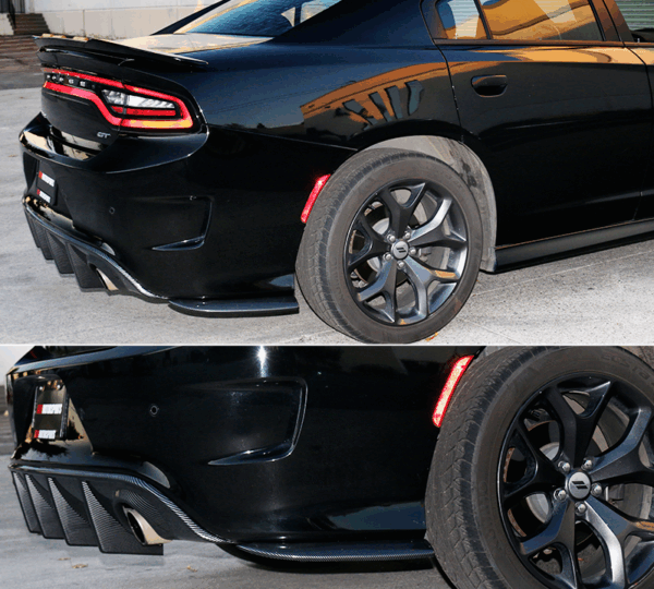 2015 - 24 Dodge Charger SRT Rear Diffuser Extensions Aprons